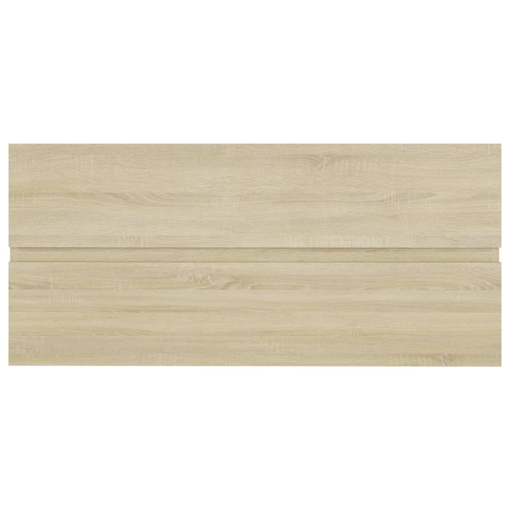 Tvättställsskåp Sonoma-Ek 100X38,5X45 Cm Konstruerat Trä