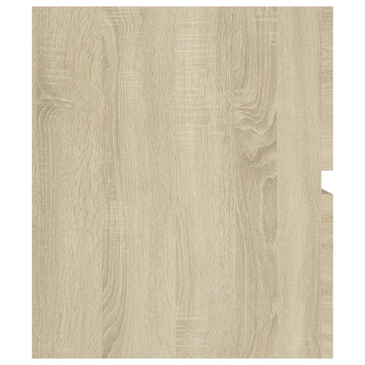 Tvättställsskåp Sonoma-Ek 100X38,5X45 Cm Konstruerat Trä