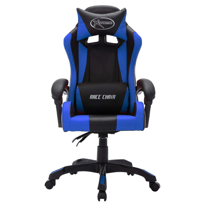 Gamingstol Med Rgb Led-Lampor Konstläder