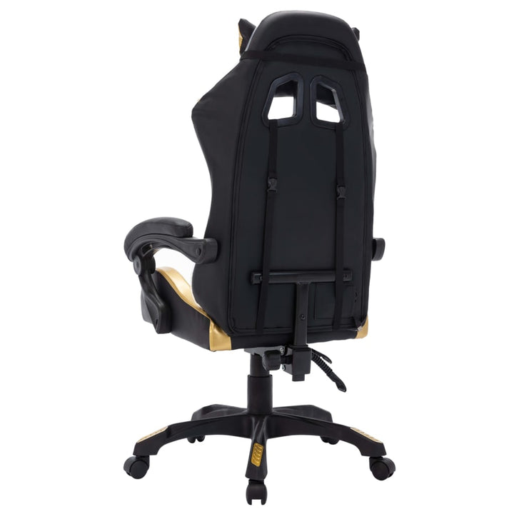 Gamingstol Med Rgb Led-Lampor Konstläder