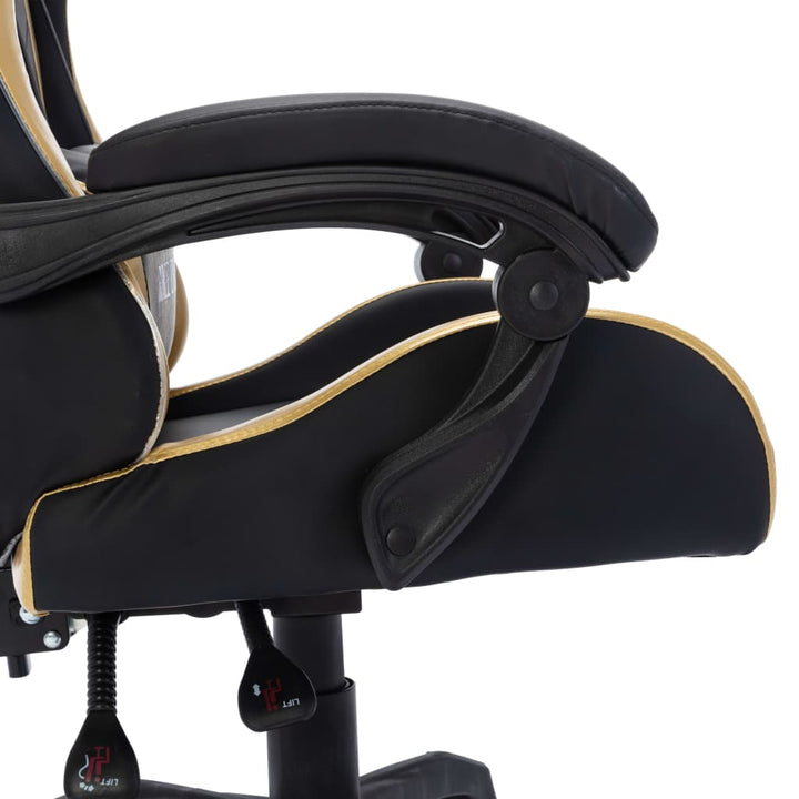 Gamingstol Med Rgb Led-Lampor Konstläder