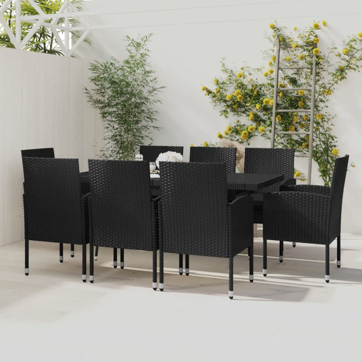 Matgrupp För Trädgården 9 Delar Konstrotting Och Grå