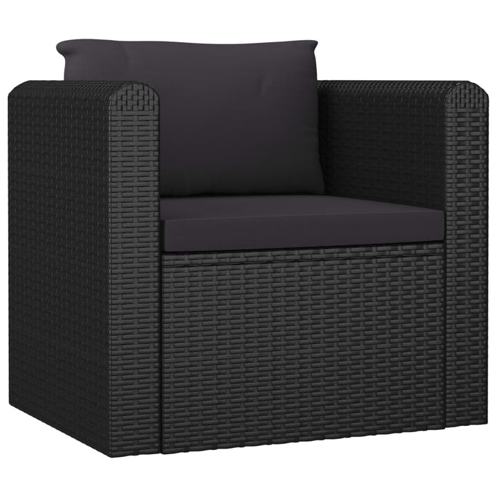 Loungegrupp För Trädgården Med Dynor 7 Delar Konstrotting