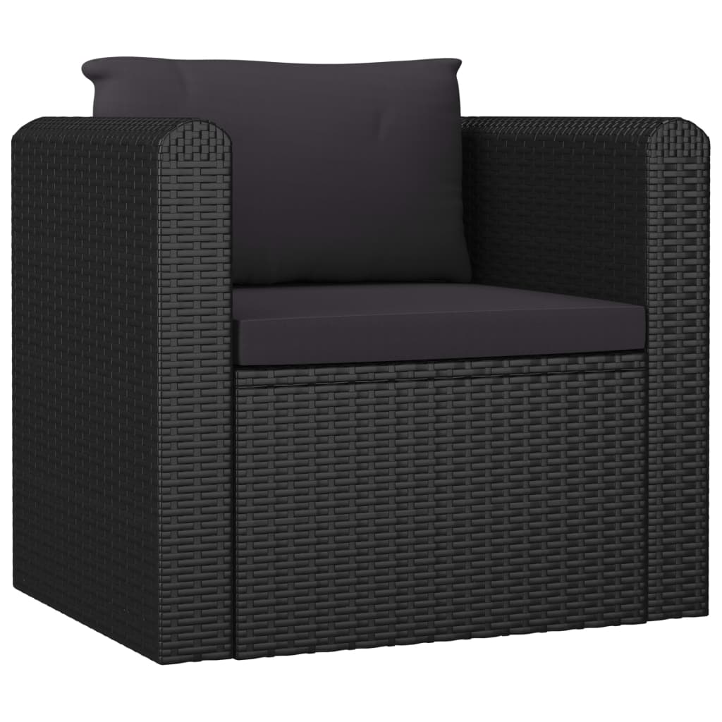 Loungegrupp För Trädgården Med Dynor 7 Delar Konstrotting