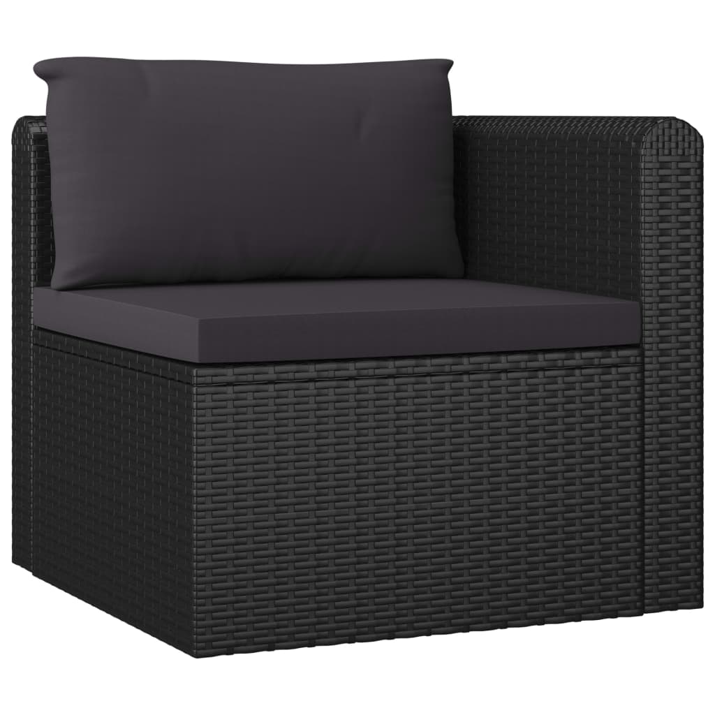 Loungegrupp För Trädgården Med Dynor 7 Delar Konstrotting