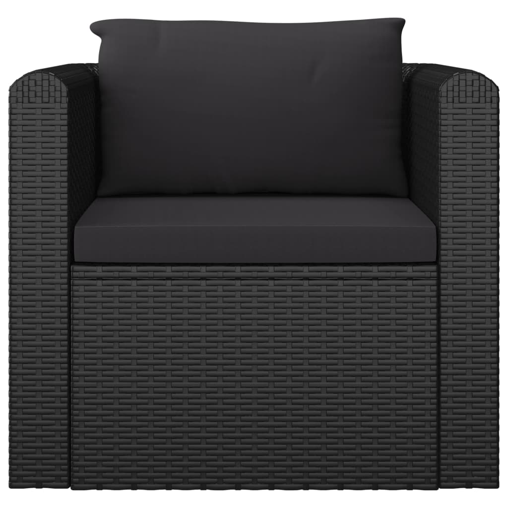 Loungegrupp För Trädgården Med Dynor 7 Delar Konstrotting