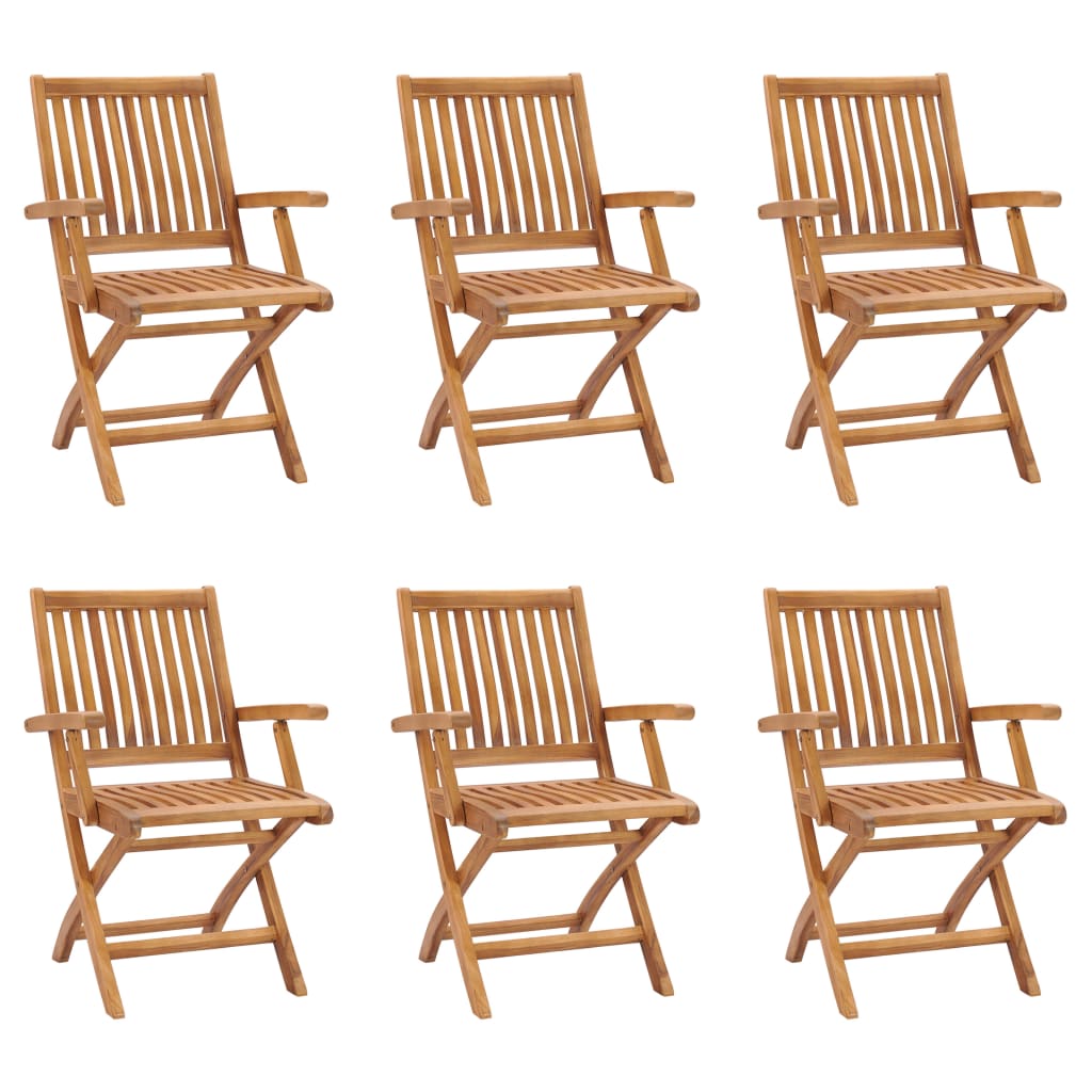 Matgrupp För Trädgården 7 Delar Massiv Teak