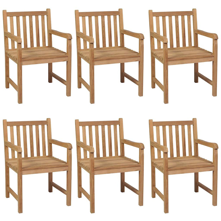 7-Delad Trädgårdsmatgrupp 140X80 Cm Massiv Teak