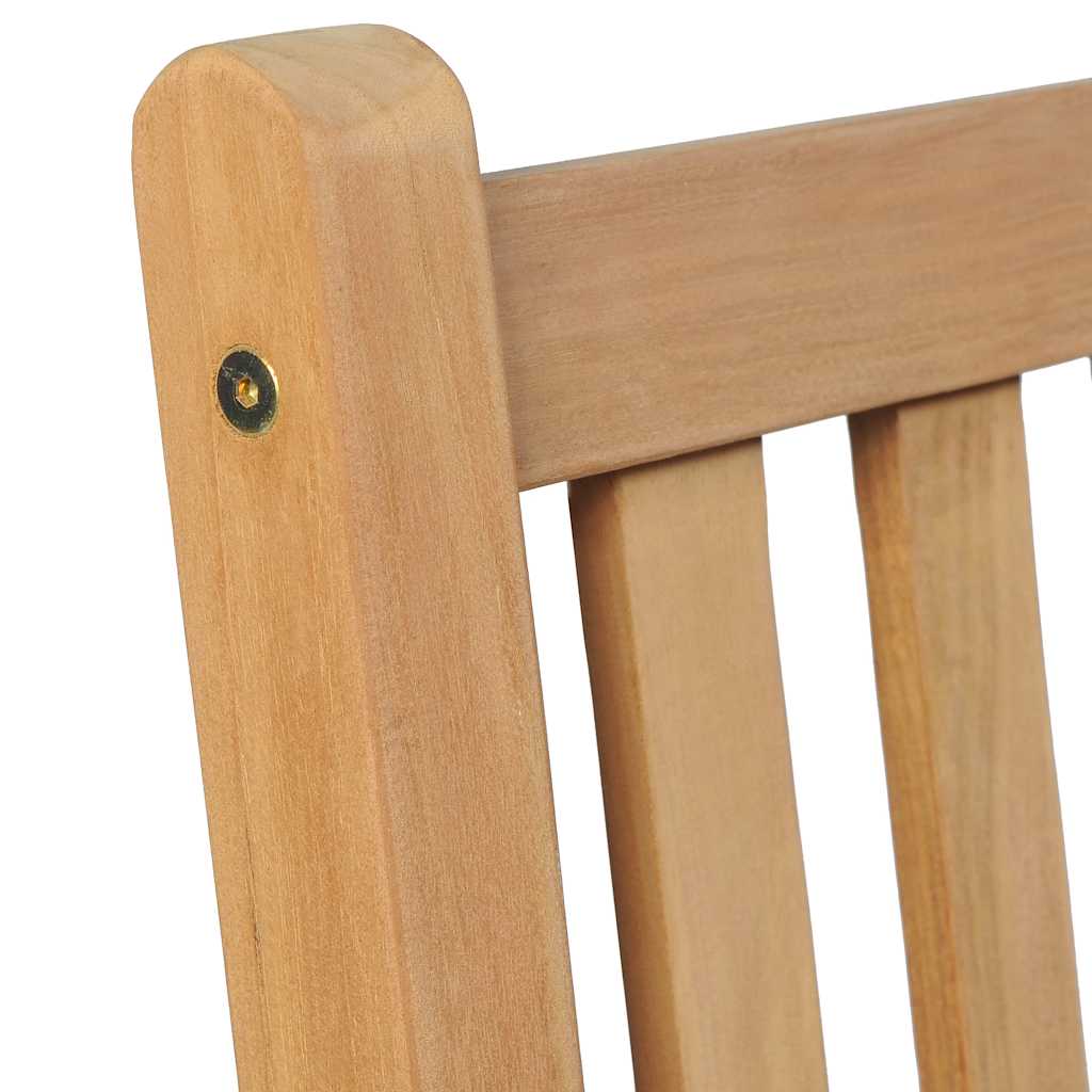 7-Delad Trädgårdsmatgrupp 140X80 Cm Massiv Teak