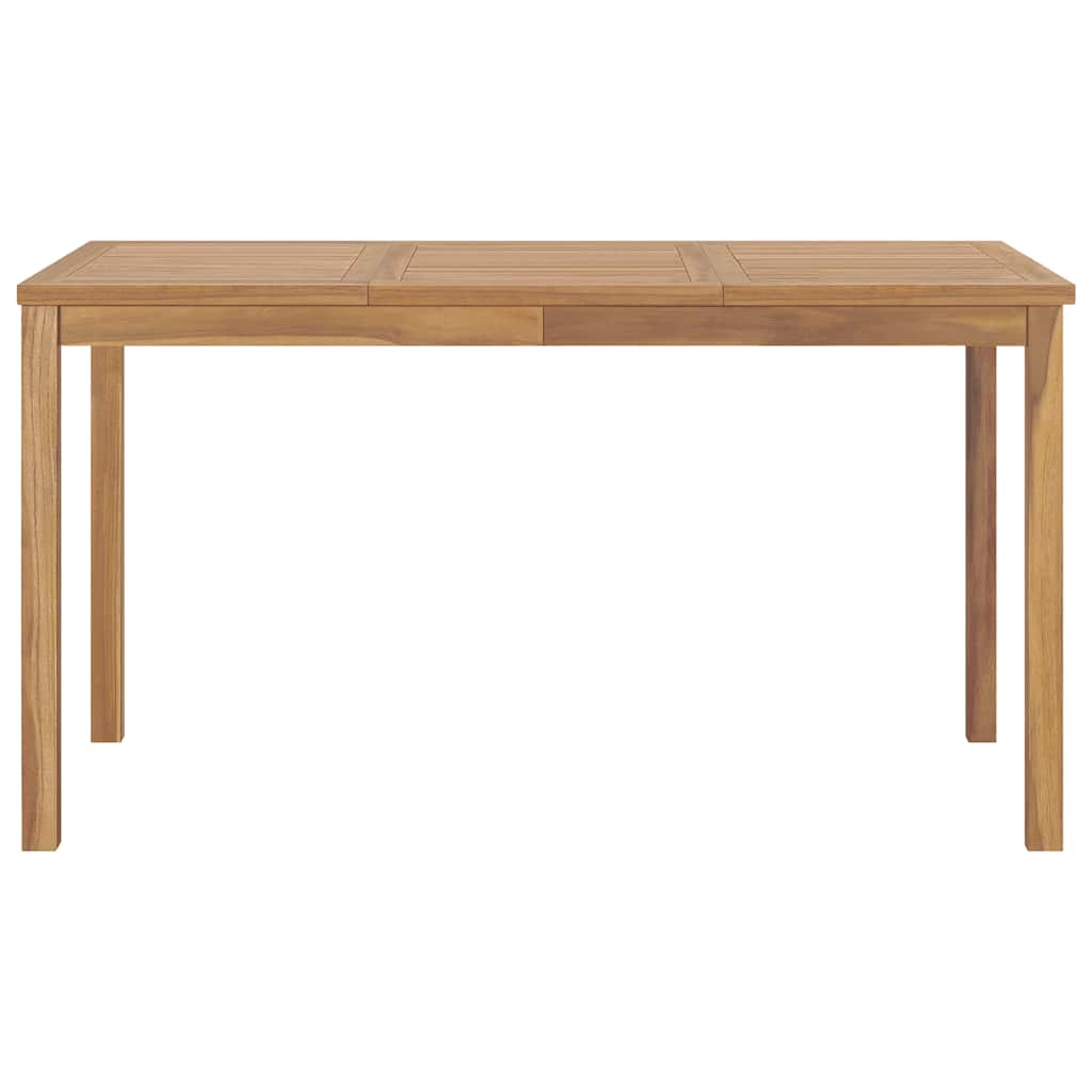 7-Delad Trädgårdsmatgrupp 140X80 Cm Massiv Teak