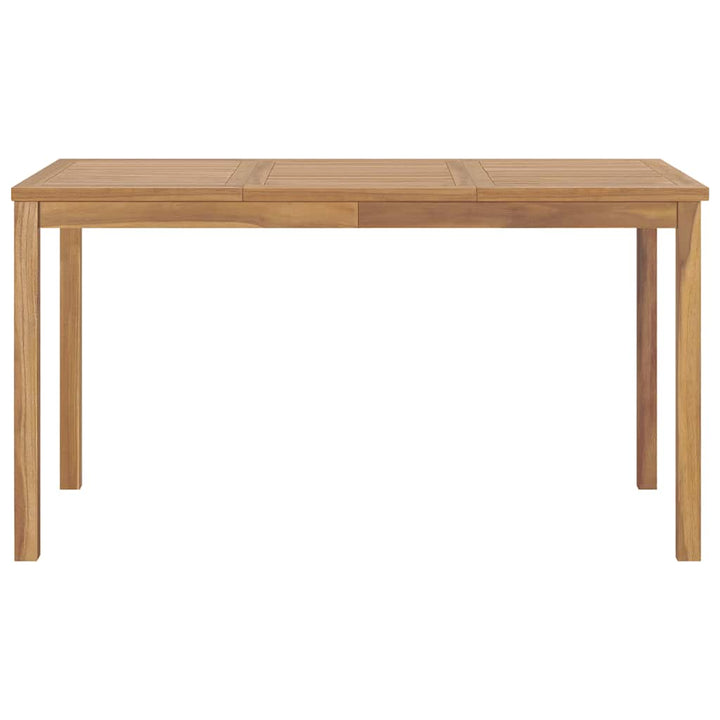 7-Delad Trädgårdsmatgrupp 140X80 Cm Massiv Teak