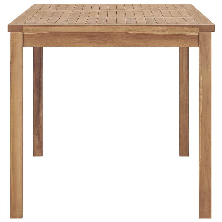 7-Delad Trädgårdsmatgrupp 140X80 Cm Massiv Teak