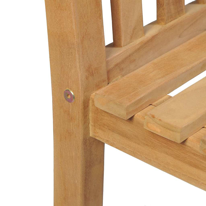 7-Delad Trädgårdsmatgrupp 140X80 Cm Massiv Teak
