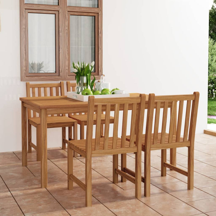 7-Delad Trädgårdsmatgrupp 150X90 Cm Massiv Teak