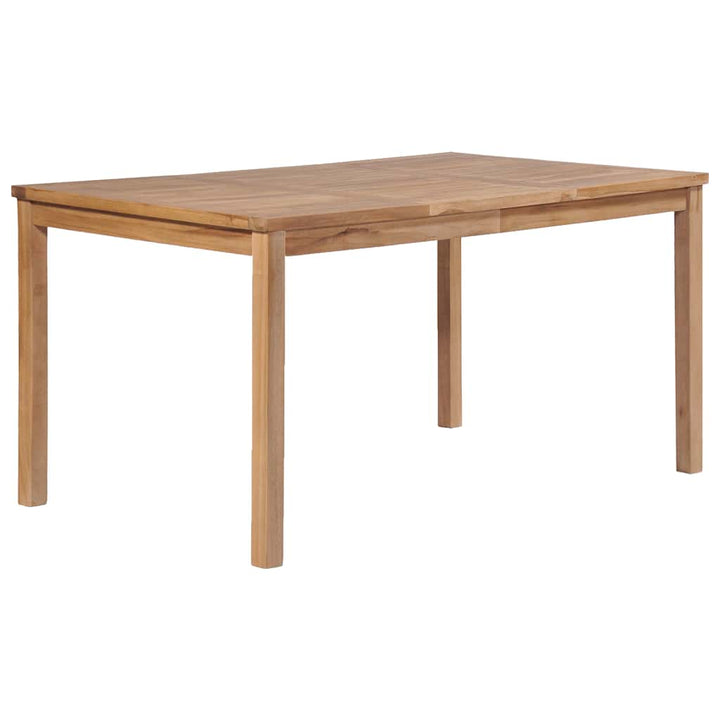 7-Delad Trädgårdsmatgrupp 150X90 Cm Massiv Teak