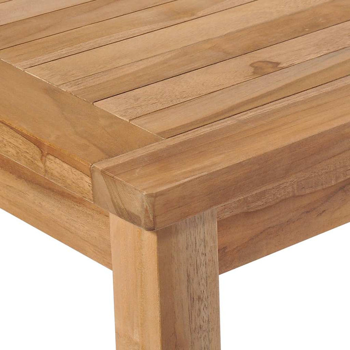 7-Delad Trädgårdsmatgrupp 150X90 Cm Massiv Teak