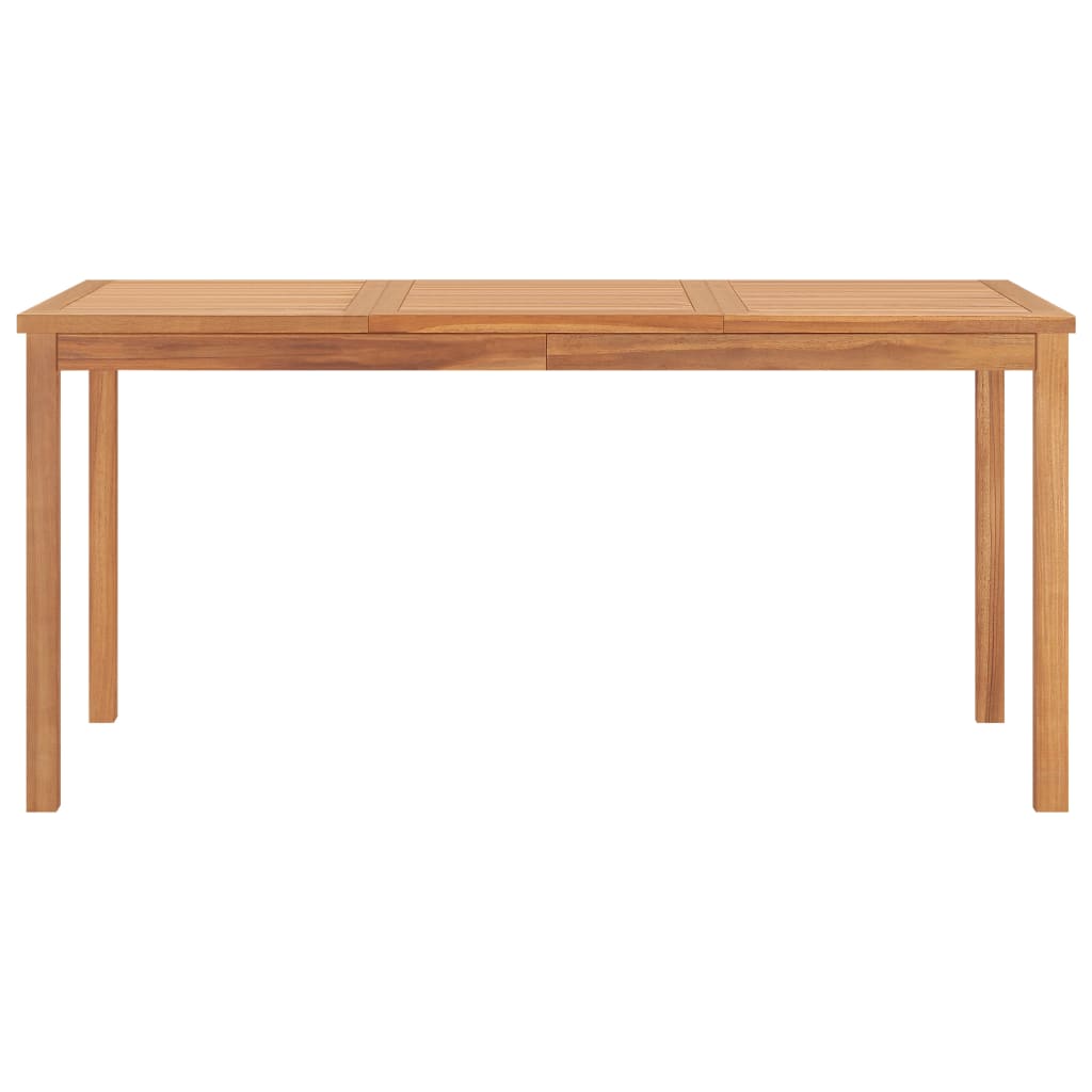 7-Delad Trädgårdsmatgrupp 160X80 Cm Massiv Teak