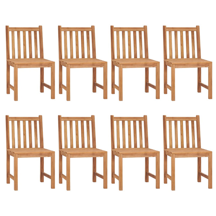 9-Delad Trädgårdsmatgrupp 180X90 Cm Massiv Teak