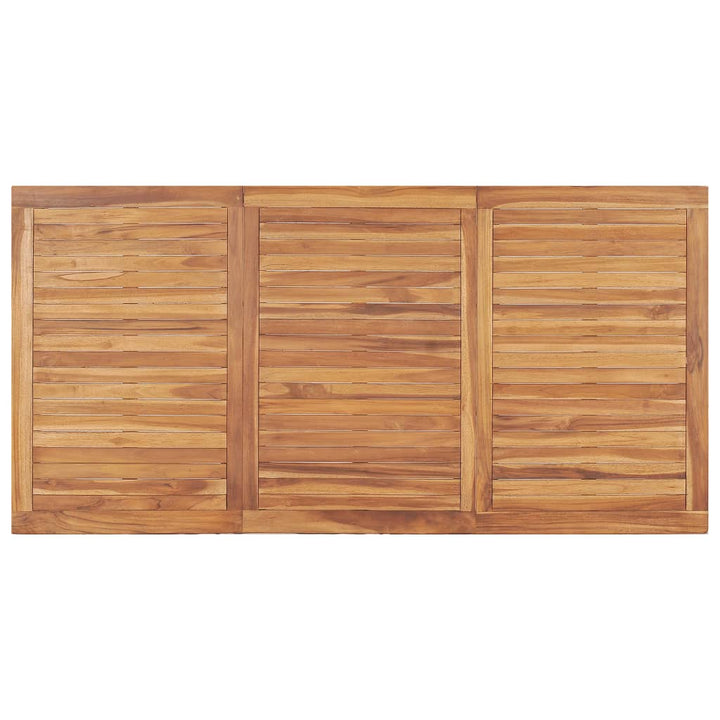 7-Delad Trädgårdsmatgrupp 180X90 Cm Massiv Teak