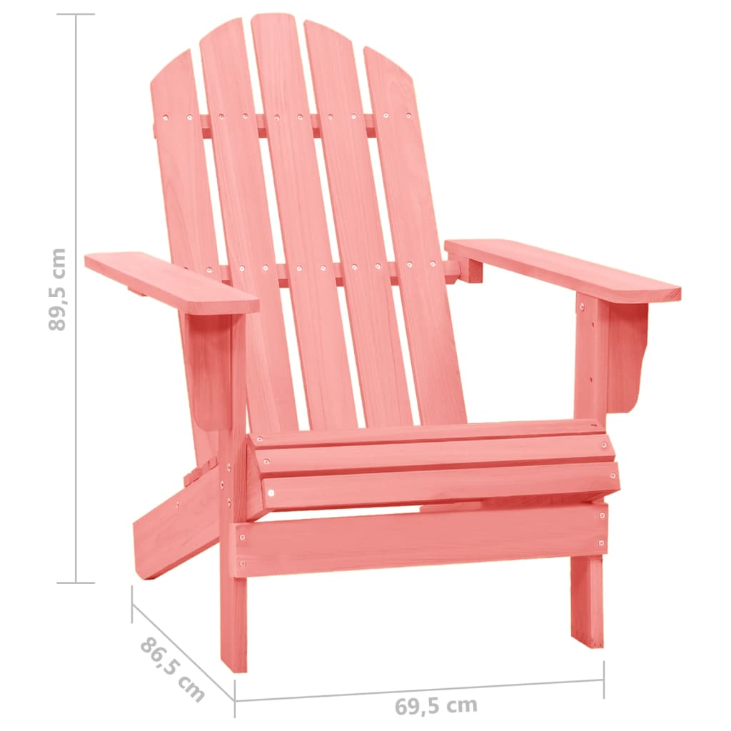 Adirondackstol Massivt Granträ