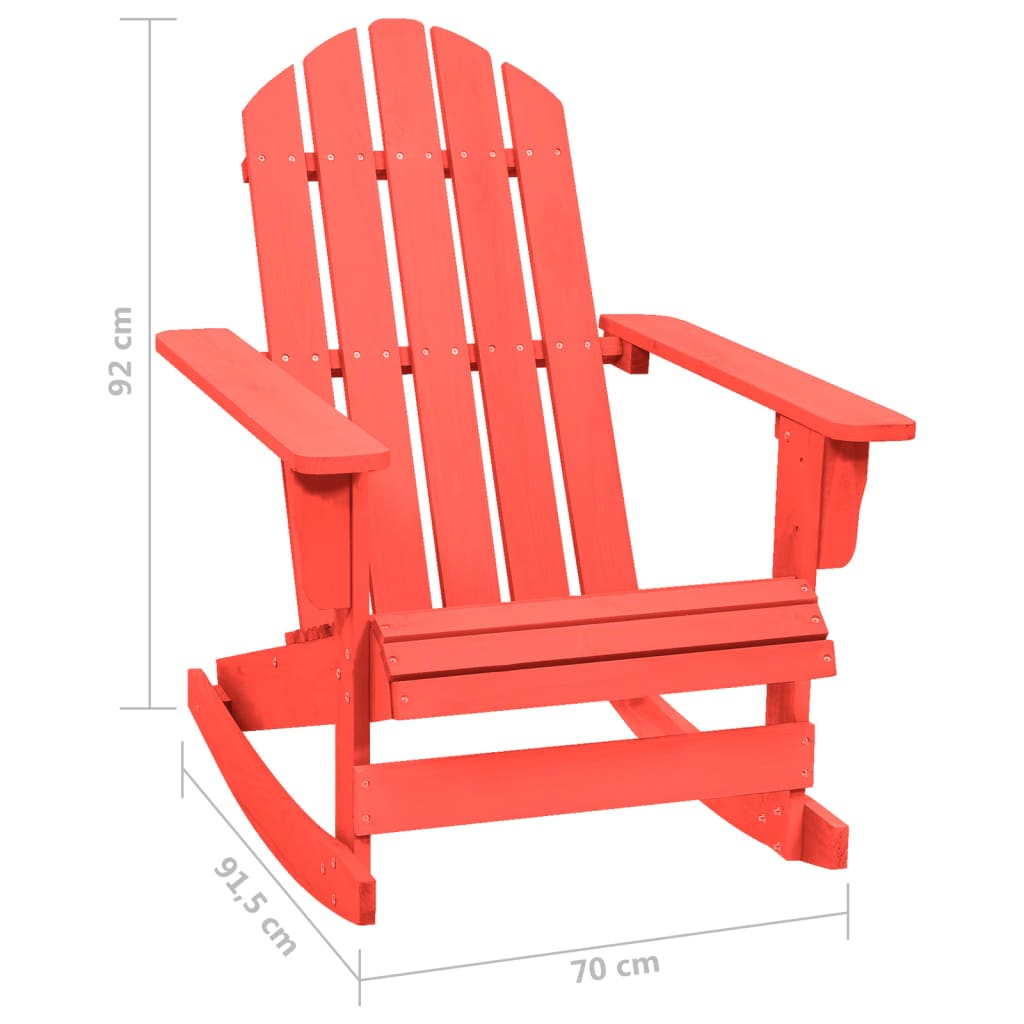 Gungstol Adirondack Massivt Granträ