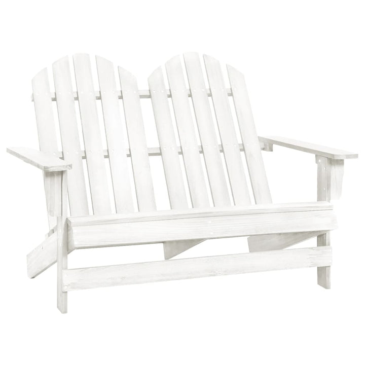 Adirondackstol 2-Sits Massivt Granträ