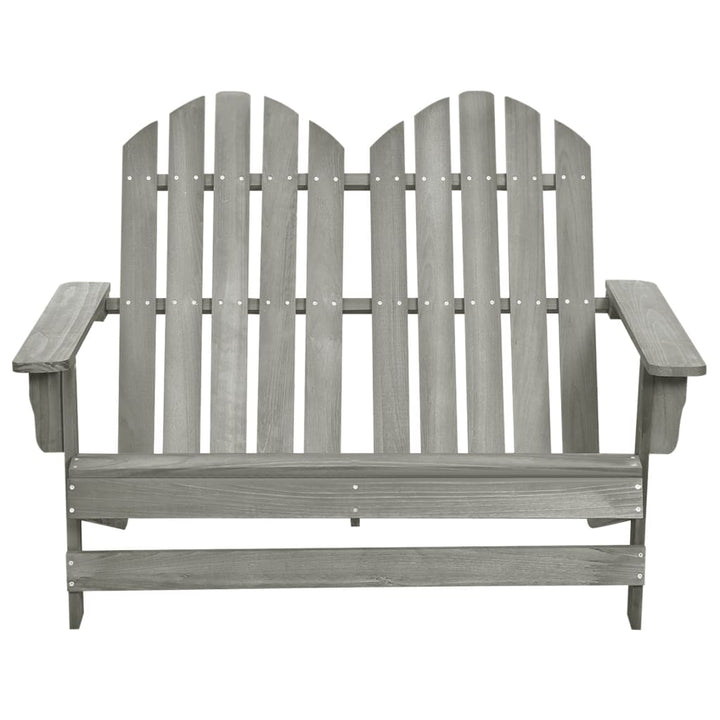 Adirondackstol 2-Sits Massivt Granträ