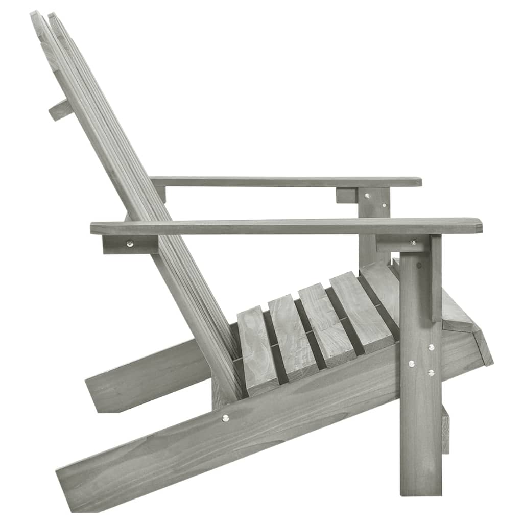 Adirondackstol 2-Sits Massivt Granträ