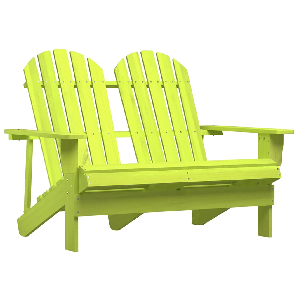 Adirondackstol 2-Sits Massivt Granträ