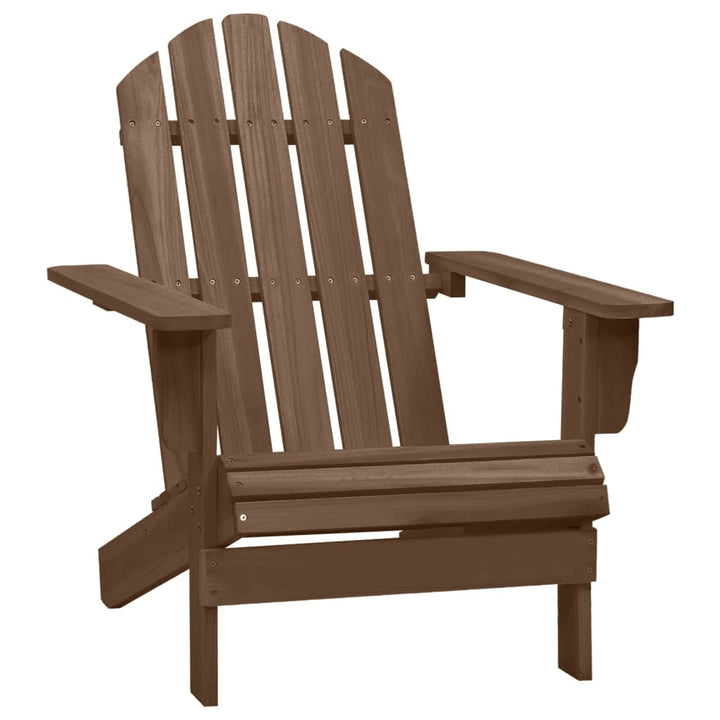 Adirondackstol Med Bord Massivt Granträ