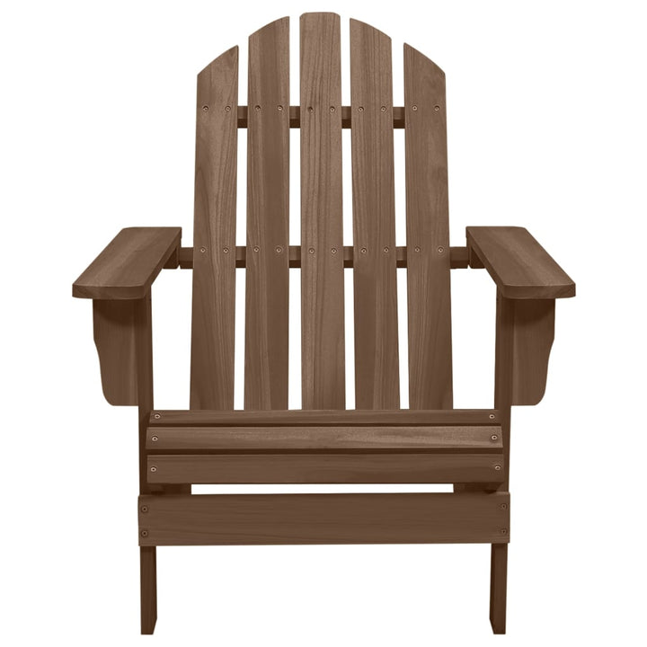 Adirondackstol Med Bord Massivt Granträ