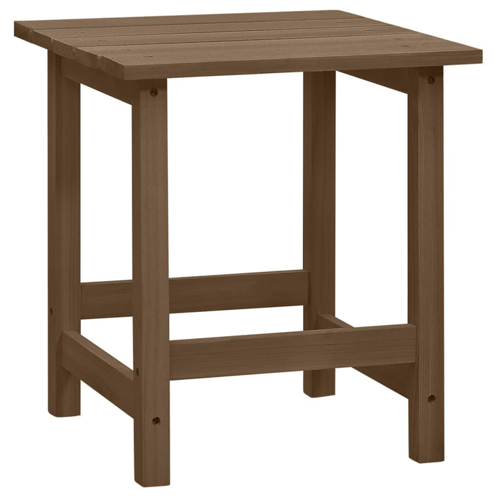 Adirondackstol Med Bord Massivt Granträ