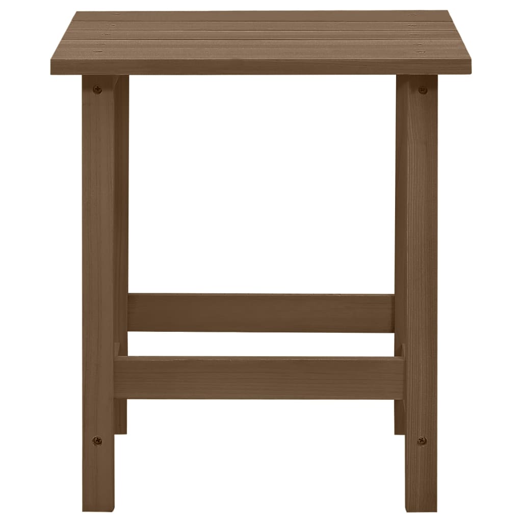 Adirondackstol Med Bord Massivt Granträ