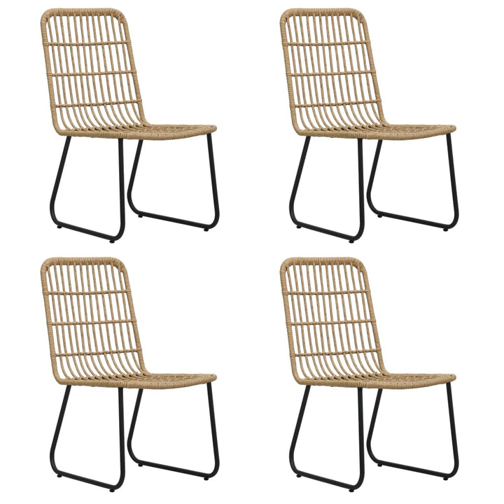 Matgrupp För Trädgården 5 Delar Konstrotting Och Glas