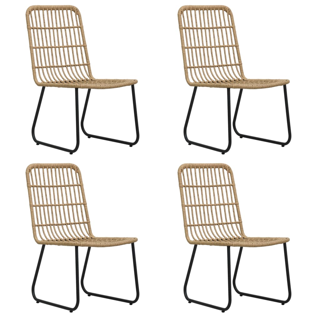 Matgrupp För Trädgården 5 Delar Konstrotting Och Glas