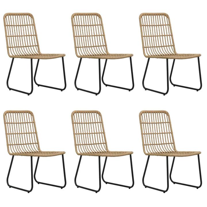 Matgrupp För Trädgården 7 Delar Konstrotting Och Glas