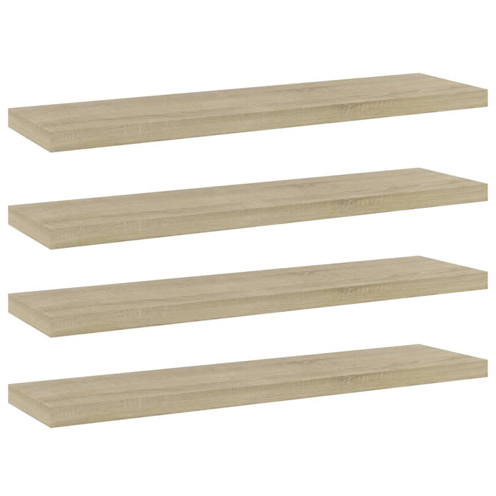 Vägghyllor 4 St 40X20X1,5 Cm Konstruerat Trä
