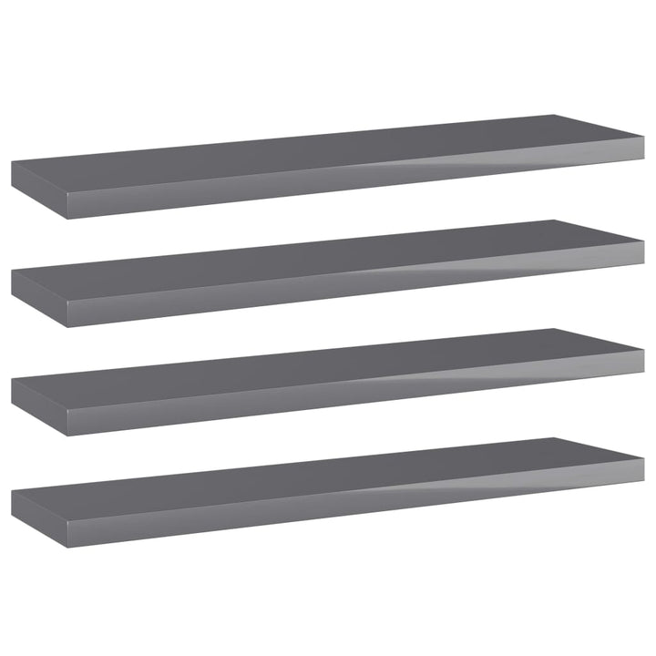 Vägghyllor 4 St 40X20X1,5 Cm Konstruerat Trä