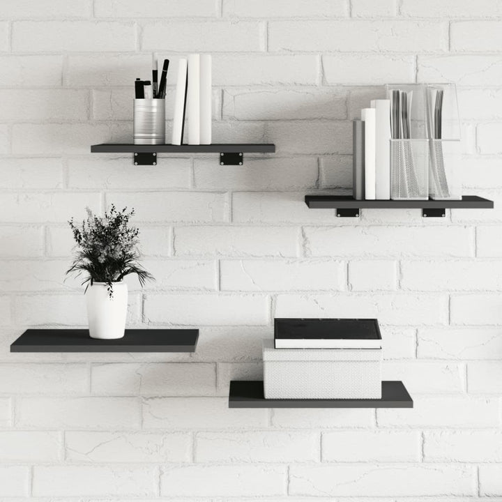 Vägghyllor 4 St 40X20X1,5 Cm Konstruerat Trä
