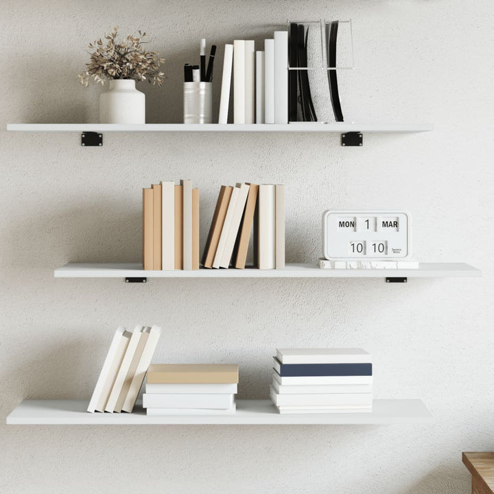 Vägghyllor 4 St 40X20X1,5 Cm Konstruerat Trä