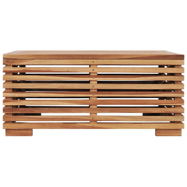 Utebord Och Fotpall Med Dyna Massiv Teak