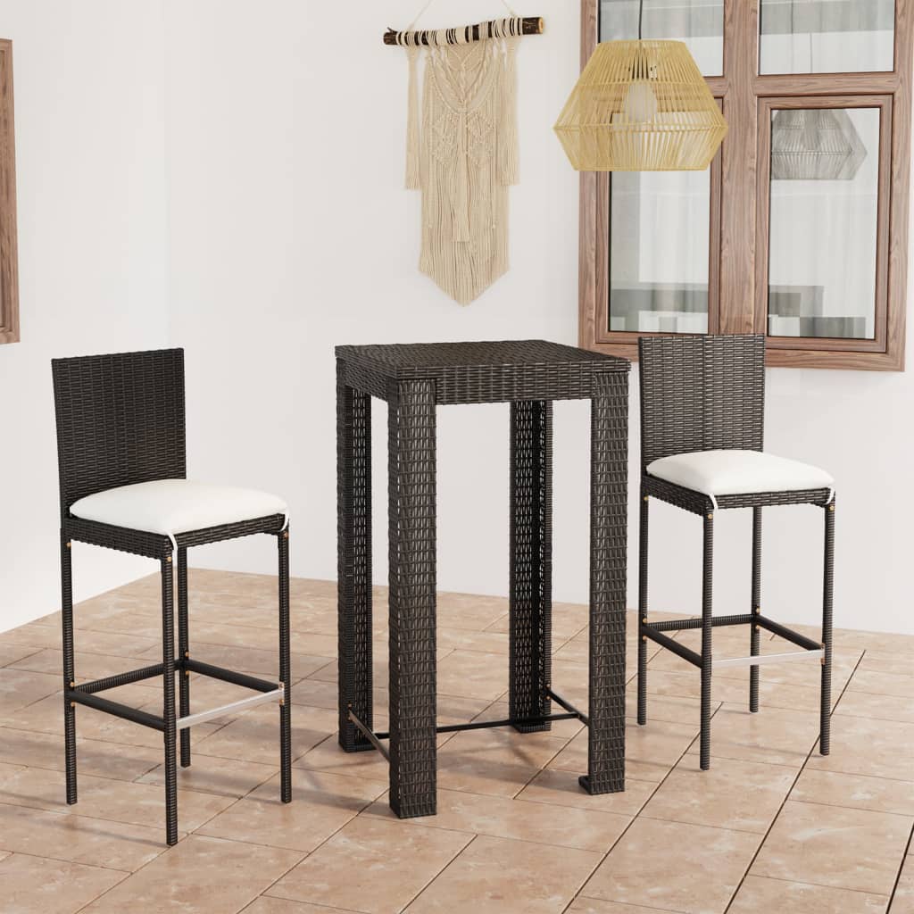 Bargrupp För Trädgården Med Dynor 7 Delar Konstrotting
