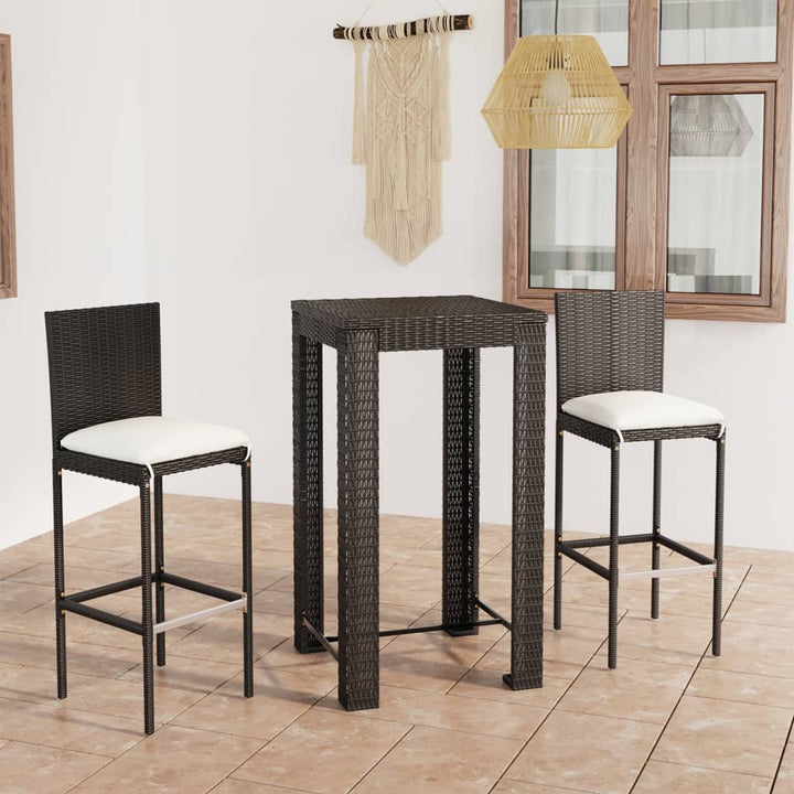 Bargrupp För Trädgården Med Dynor 7 Delar Konstrotting