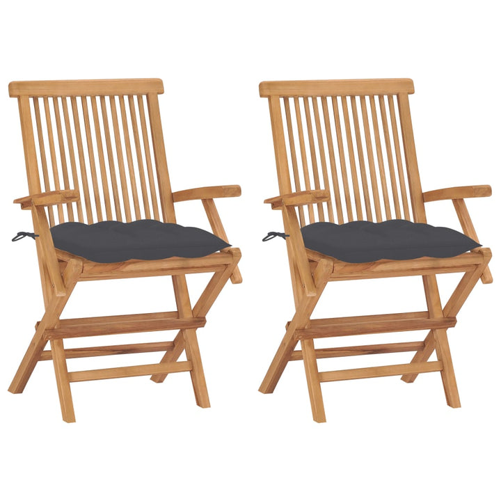 Hopfällbara Stolar Med A Dynor 2 St Massiv Teak
