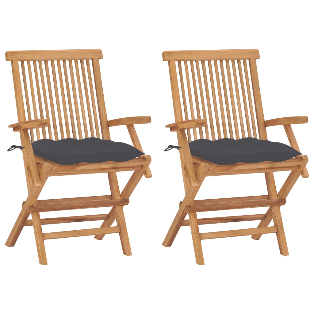Hopfällbara Stolar Med A Dynor 2 St Massiv Teak