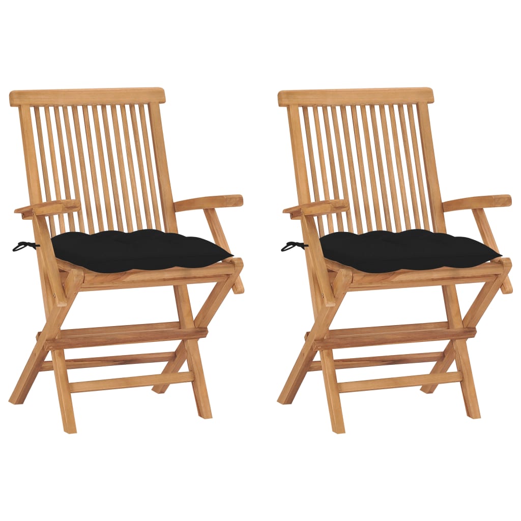 Hopfällbara Stolar Med A Dynor 2 St Massiv Teak