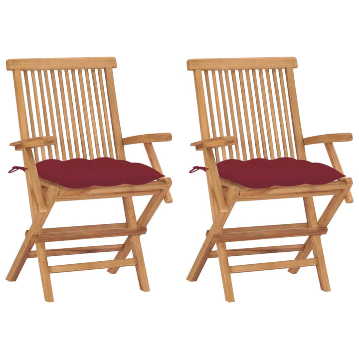 Hopfällbara Stolar Med A Dynor 2 St Massiv Teak