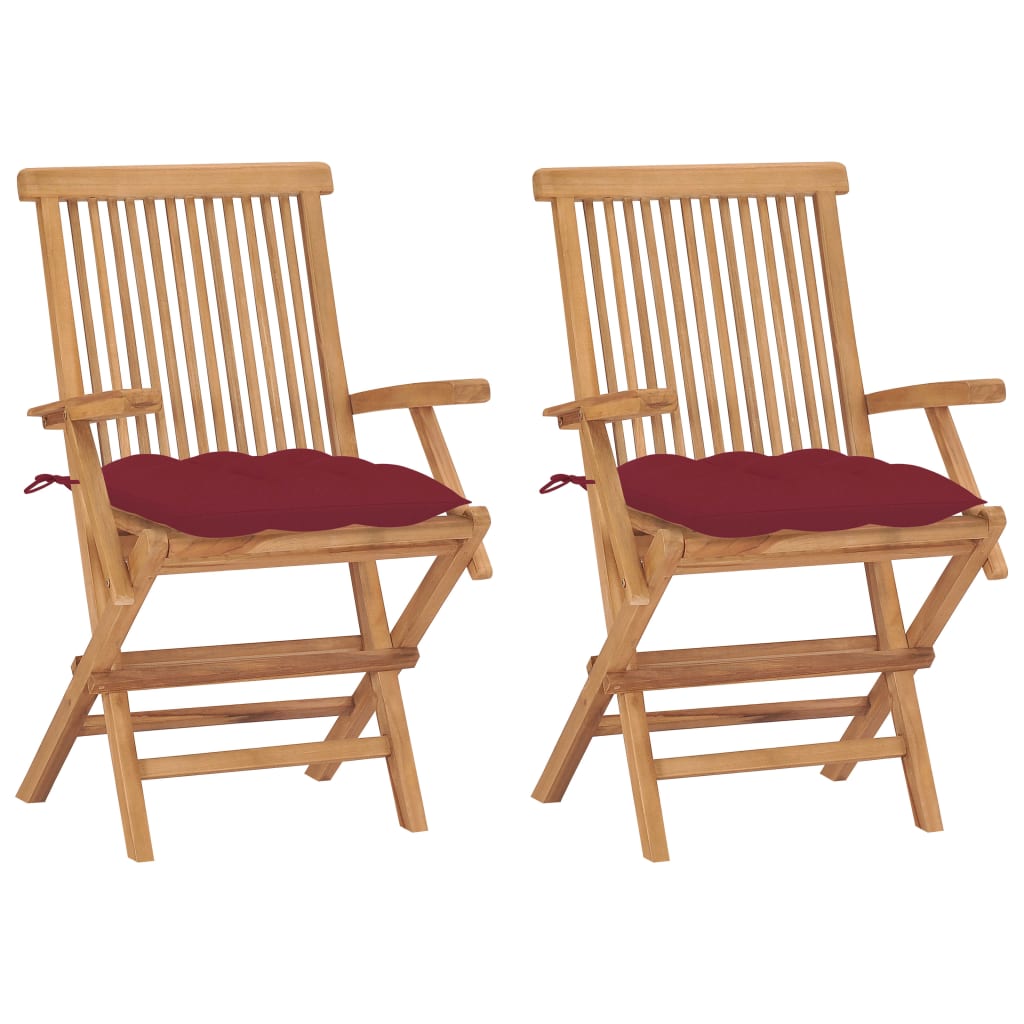 Hopfällbara Stolar Med A Dynor 2 St Massiv Teak