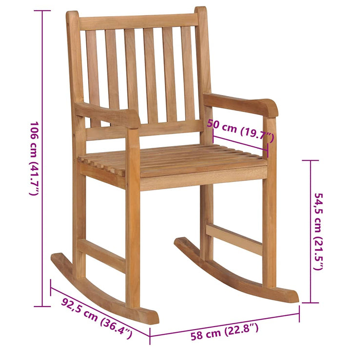 Gungstol Med Dyna Massiv Teak
