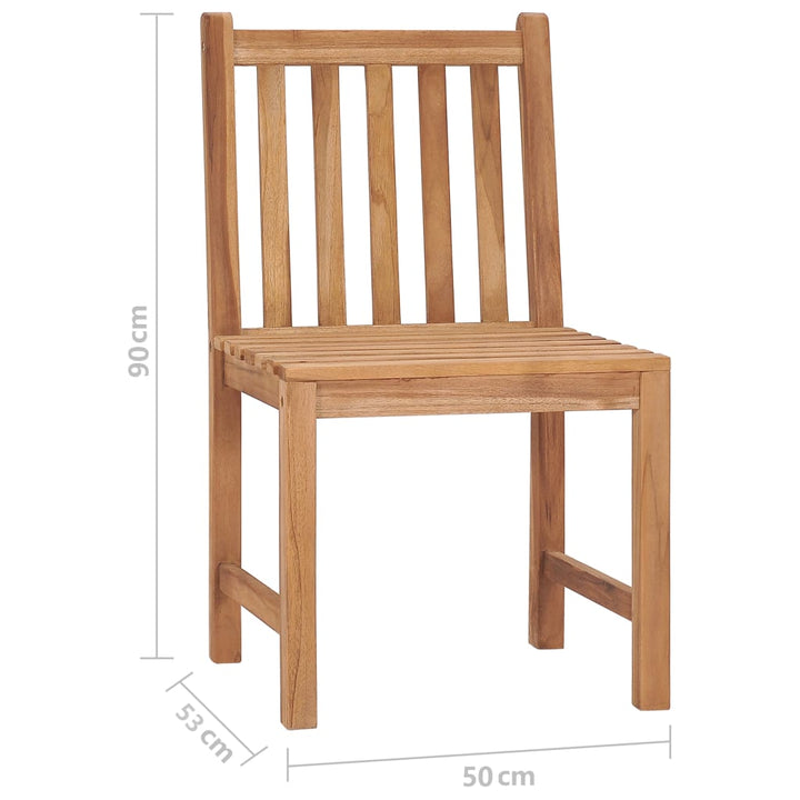 Trädgårdsstolar 2 St Med Dynor Massiv Teak